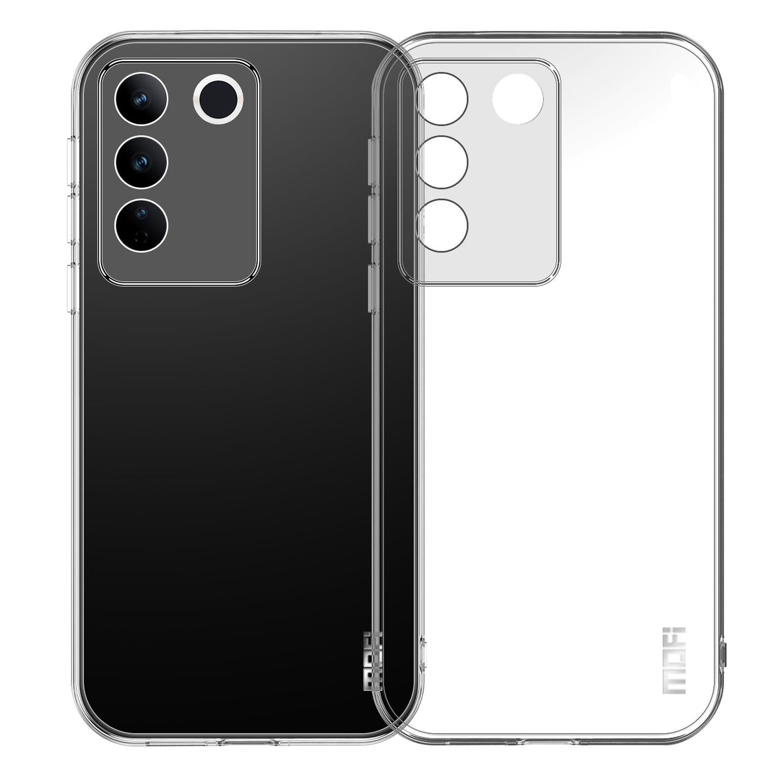 MOFI for vivo S16e 5G Scratch-resistant Ultra Clear Soft TPU Case Anti-drop Cell Phone Back Cover MOFI for vivo S16e 5G Scratch-resistant Ultra Clear Soft TPU Case Anti-drop Cell Phone Back Cover